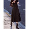 Vintage Plaid Fleece-Lined Maxi Skirt