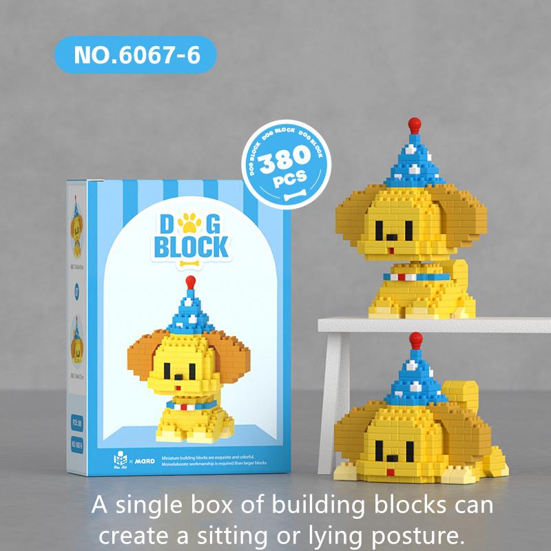 Creative And Interesting Mini Puppy Series Building Blocks Children's Educational Assembly Toys Cartoon Ornaments Birthday Gifts