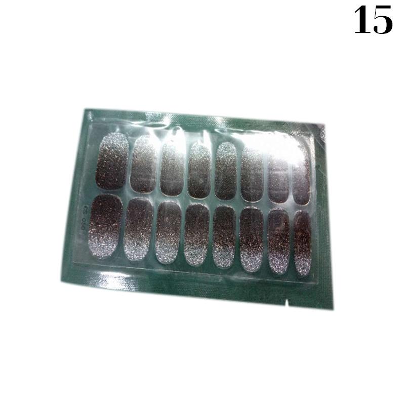 16 Small Nail Stickers Autumn And Winter Solid Color Nail Stickers Simple Waterproof Nail Stickers Full Color Nail Art Stickers