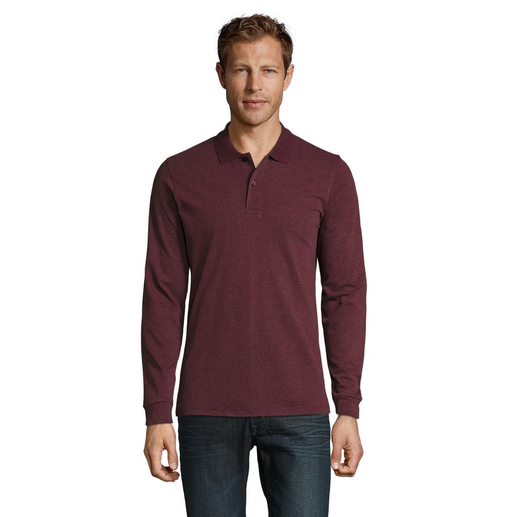 Mens Perfect Pique Long-Sleeved Polo Shirt