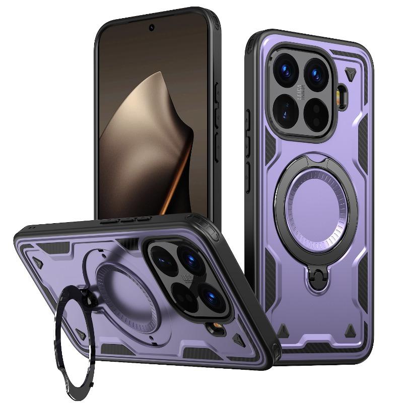 For Magsafe Magnetic Ring Holder Case For Xiaomi 17T 17TPro Wireless Charging Armor Shockproof Silicone Hybrid Cover For 17T Pro