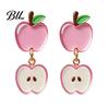 Personalized School Life Ornaments 1 Pair Teacher Earrings for Women, Cute 2D Acrylic Crayon Pencil Backpack Dangle Number Alphabet Earrings,
