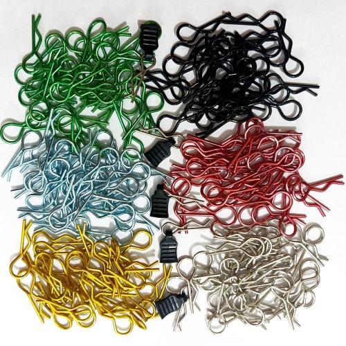 185pcs Universal RC Car Body Clips, Stainless Steel R-Type Clips for 1/8, 1/10, 1/12, 1/16 Traxxas Redcat, HPI Himoto HSP Exceed RC Car Parts, Buggy S
