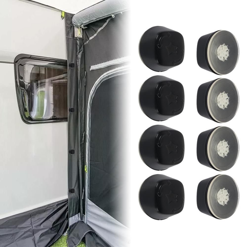 

8pcs Camper Suction Cup Anchor Securing Hook High-Grip Awning Suction Cup Fixing Pads Caravan Motorhome Organiser Holders