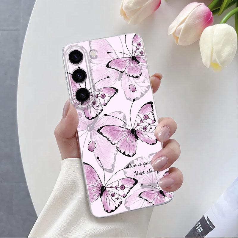 For Samsung S23 Plus S23 Ultra Case Luxury Phone Case For Samsung GalaxyS23 S23 FE Marble Clear Soft Silicone Protective Cover