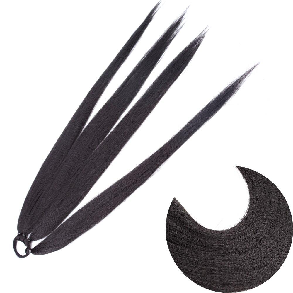 

MISSQUEEN Синтетические волосы с резинкой для волос, обертывание вокруг волос, косичка, хвостик, шиньон, резинка для женщин 65cm