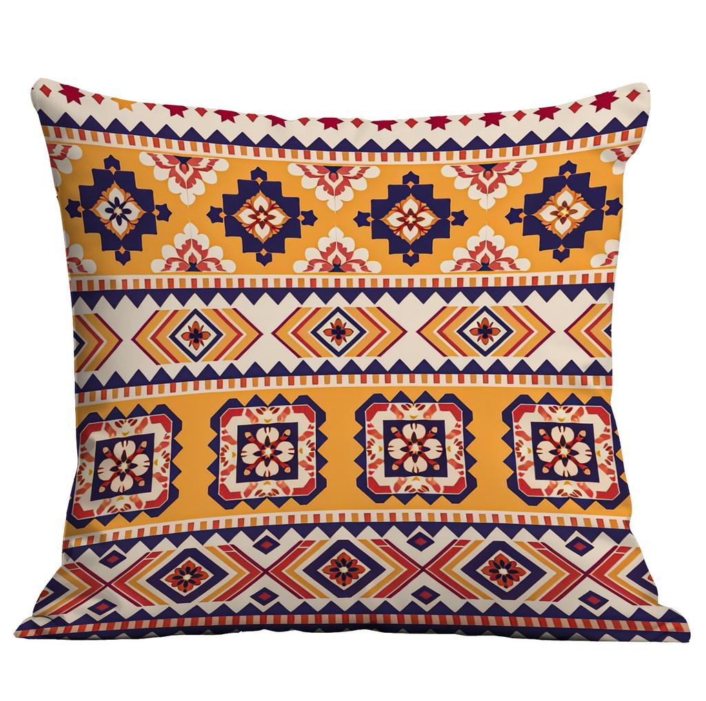 Bohemian Ethnic Style Pillow Cover Living Room Sofa Cushion Hotel Teahouse Pillow Cushion Cover Premium Durable