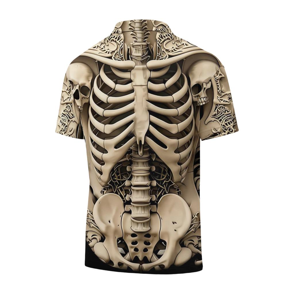 Unisex Short Sleeve Halloween Print T-Shirt for Casual Wear