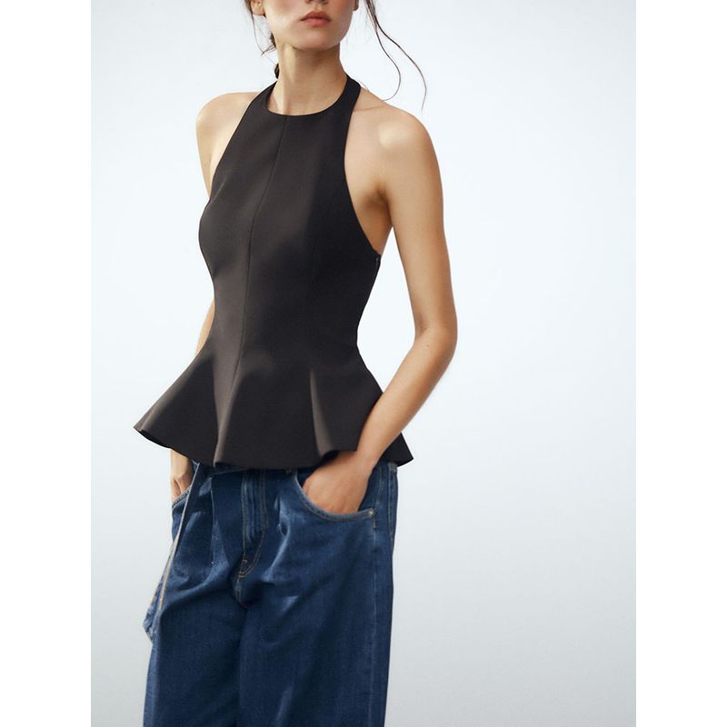 Za2025 Summer New Product Women's Clothes Short Skirt Hem Halter Top 2988777 800 4772040 251