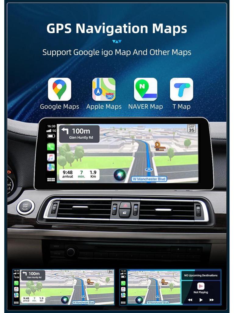 12.3" Compatible GPS Navigation System for BMW 7 Series F01-F04 Center Console