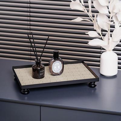 Serving Tray Vanity Dish Storage Organizer Dessert Breakfast Jewelry Holder Candle Plate for