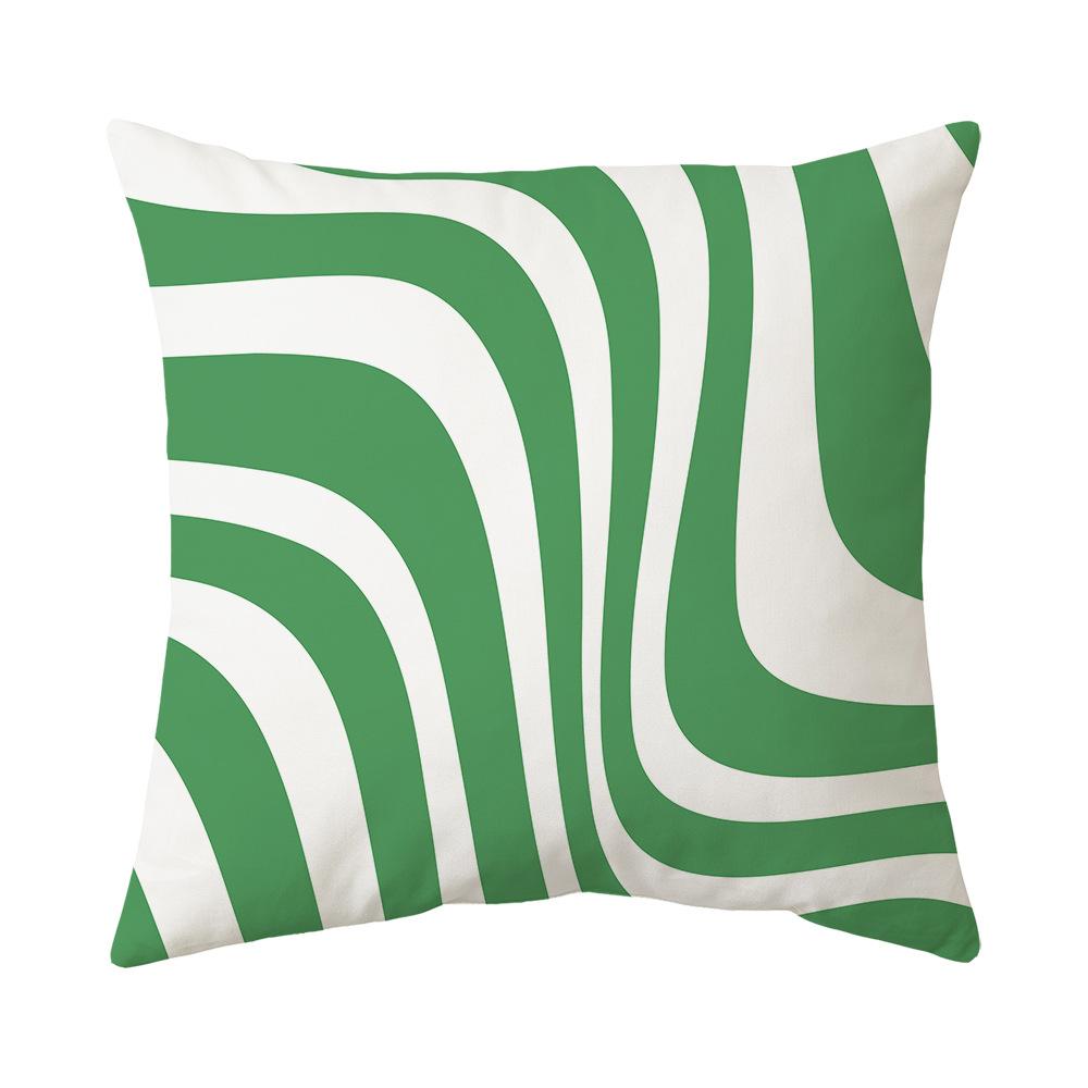 Boho Pillowcase Office Cushion Sofa Pillow Bedside Backrest Lumbar Plant Print Pillow