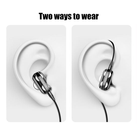A4 Headphones Lightweight Universal Plastic In-Ear Heavy Bass Earphones