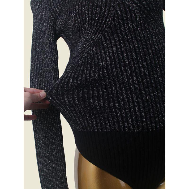 Tight Waist V Neck Fil-Lumiere Weave Crotch Tops Fashion Style Sexy Inner Wear T-Shaped Body Shaping Bottoming Shirt for Women