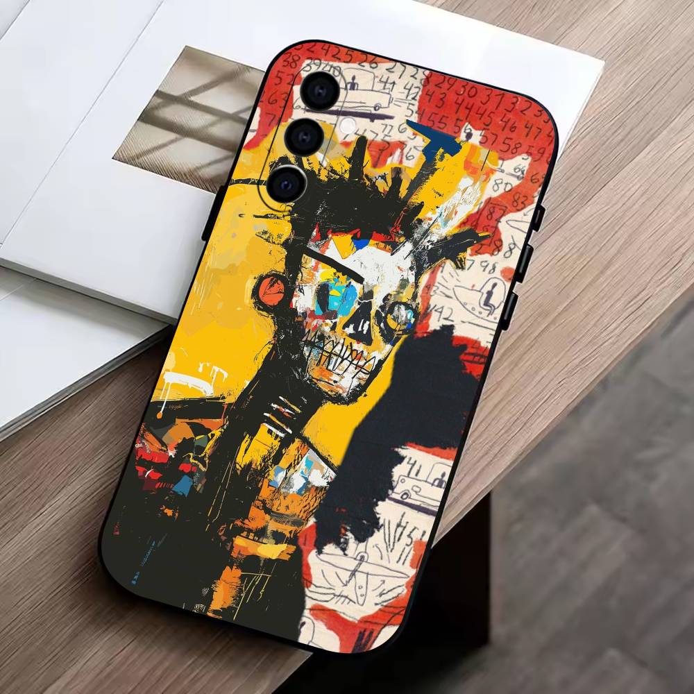D-Graffiti Characters    Phone Case Black Silicone Soft For Samsung Galaxy A73,A72,A71,A70,A53,A52,A51