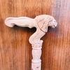 Handmade Wooden Lion Walking Stick Style Cane