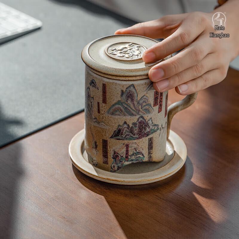 

Wanqiantang Dunhuang Ceramic Tea-Water Separation Cup