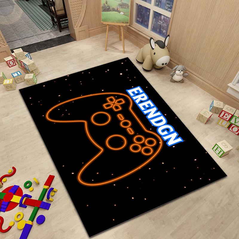 Game Console Carpet Large Living Room Decor Home Stereoscopic Effect Retro Bedroom Rooms Mat Hotel Hall Boy Friend Rugs Decorate