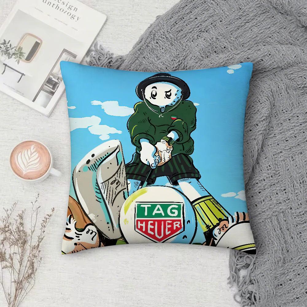 MMalbonES GGolfS Pillow Case Square DoubleSided Printing Sofa Cushion Cover Pillowcase Bedroom Bedside
