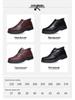 Warm Non-Slip Men's High-Top Cotton Leather Shoes for Winter