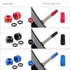 2-6 Sets Bicycle Tire Valve Nut with Valve Cap Set for Bike Wheel Tube Protection Screw Dust Cover and Stem Accessories