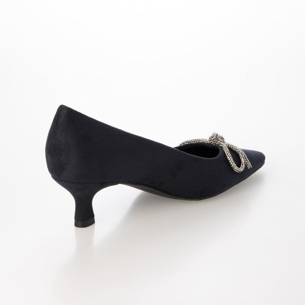[Evol] Lightweight, Cushioned Ribbon Suede 5cm Pumps