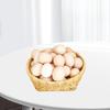 Bread Basket Imitation Rattan Fruit Storage Tabletop Food Serving for Hotel