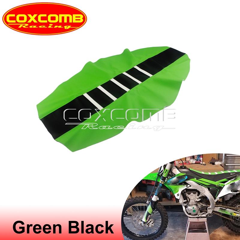 Custom MX Seat Cover Ribbed Motocross Racing Seat Pad For Suzuki Yamaha Gas Gas Kawasaki KLX KXF EXC RM RMZ DRM WR YZ 125 450