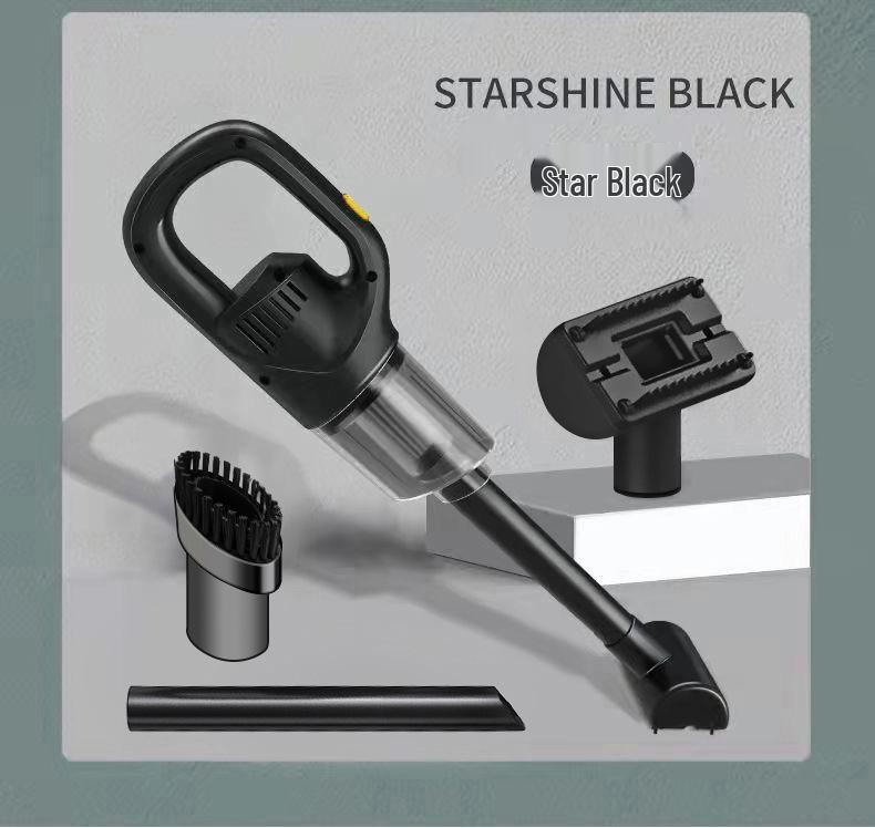 Portable Handheld High-Power Vacuum Cleaner with Wireless Charging and Strong Suction for Home and Car Use