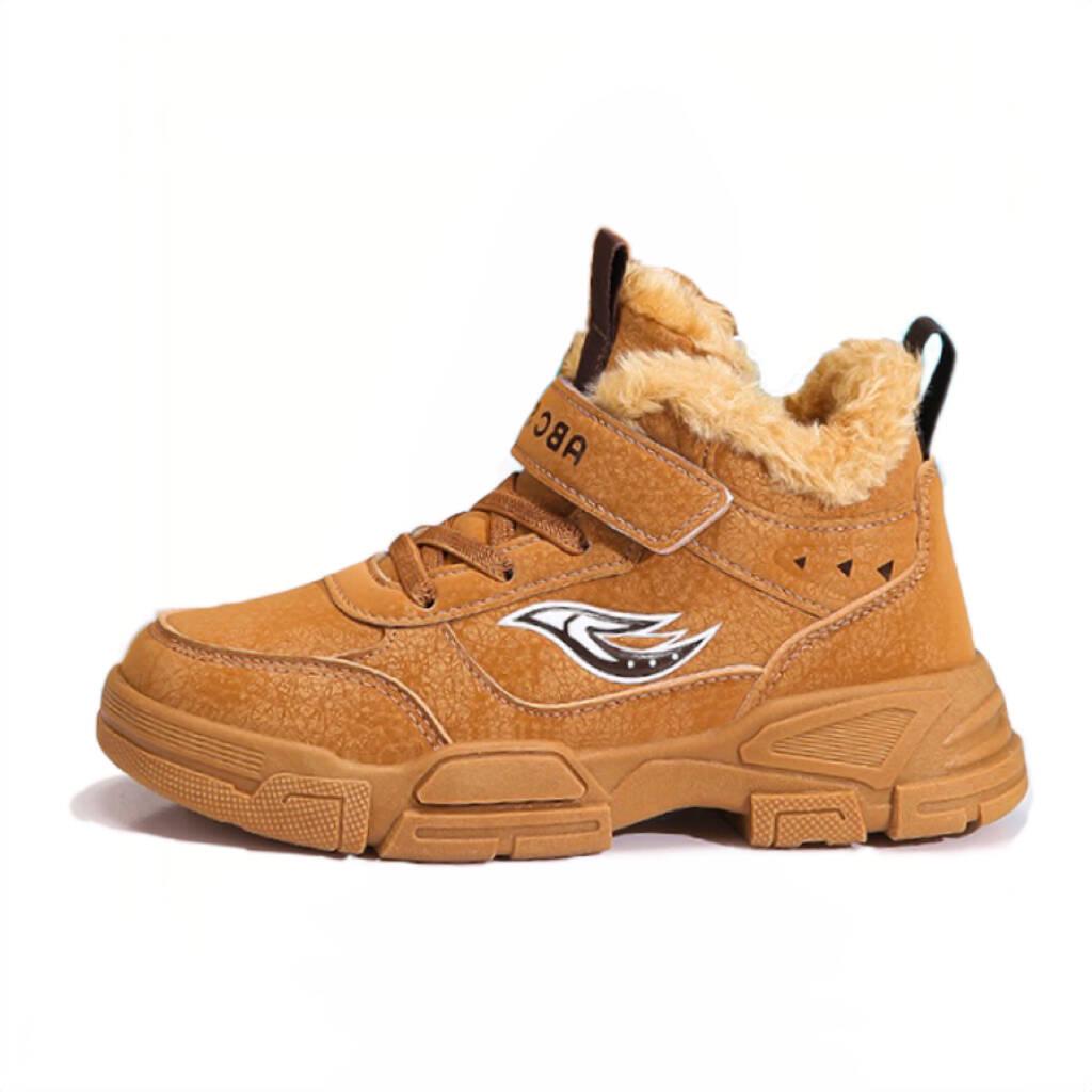 Kids' Winter Non-Slip Cotton Martin Boots - Fleece Lined, Thickened, Plus Size, Warm Snow Boots for Boys & Girls