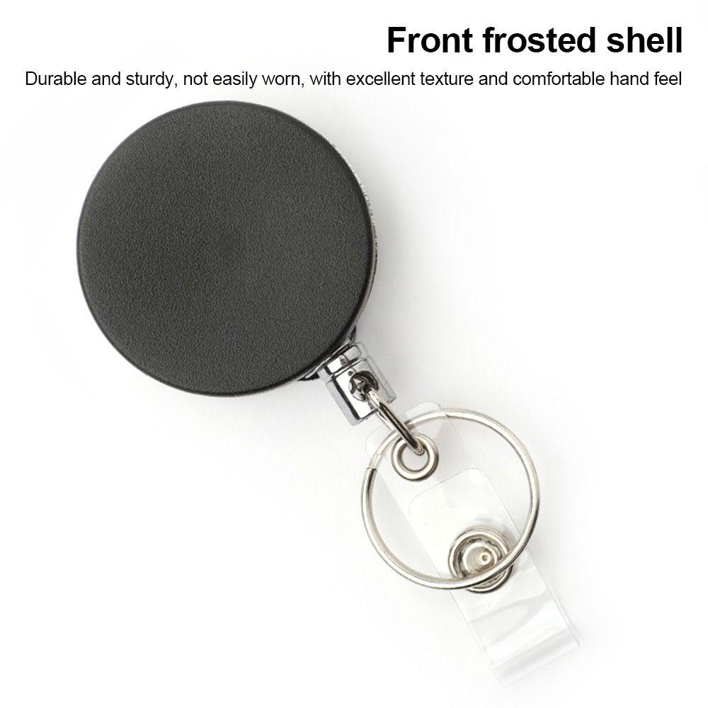 4cm ID Badge Holder Retractable Carabiner Clip Anti-Lost Anti-Lost Key Ring