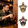 Wall Mounted Vintage Zinc Alloy Bottle Opener Retro Decorative Beer Bottle Opener  Easy Use Drink Opener for Home Bar Kitchen
