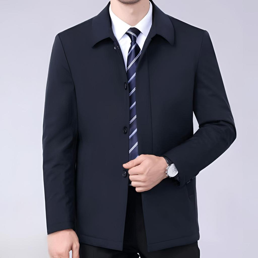 Frühlings- und Herbstjacke Business Casual Jacke Revers Mode Herren Executive Jacke
