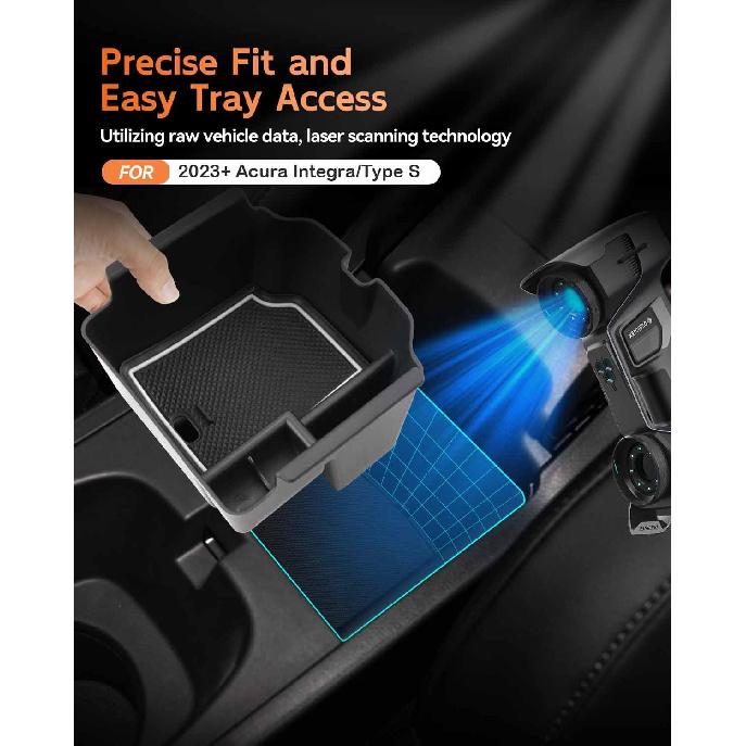 

CDEFG for Acura Integra/Type S 2023 2024 2025 2026 Accessories Center Console Organizer Tray Integra A-Spec Armrest Storage Middle Console Insert