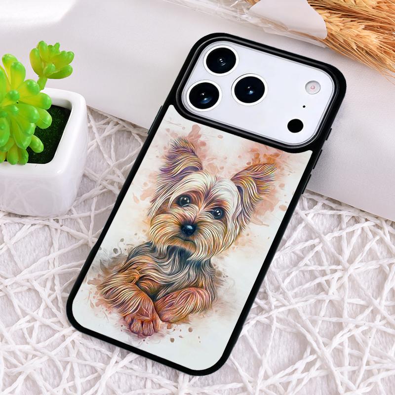 Yorkshire Terrier Dog Soft Shockproof Phone Case for iPhone 17 Air 16e 15 11 12 14 13 Pro Max Cover Coque