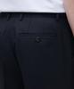 Musinsa Standard Wool Blend Relaxed Tapered Hidden Banding Crop Slacks [Navy]