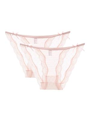 DIAFELIZ Women's Lingerie Design Fundoshi Panties, Pink, Size M, Set of 2