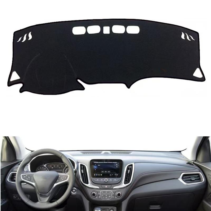 

Car Accessories For Chevrolet Equinox 2017 2018- Dashboard Cover Dashmat Dash Mat Anti-UV trument SunShade Protect Carpet Black(Red Edge)