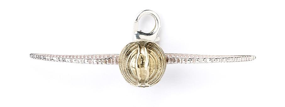 Harry Potter sterling silver Golden snitch clip on charm