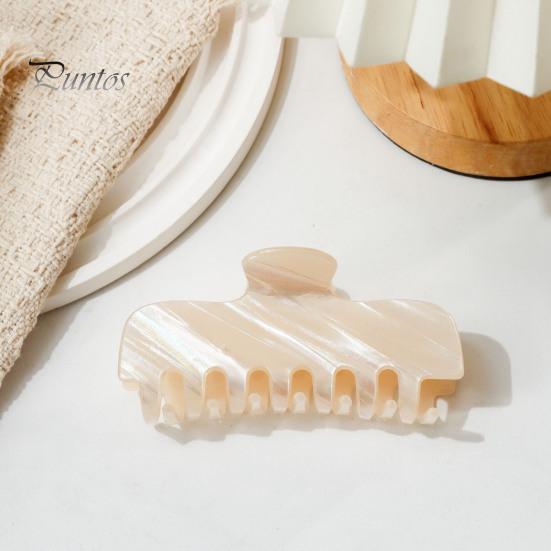 Anti Slip Hair Grips for Bun Pearlescent Claw Clip, Non-Slip Clip Women, Elegant Strong Styling Clips Long Hold Accessories Styling, Decorative Daily