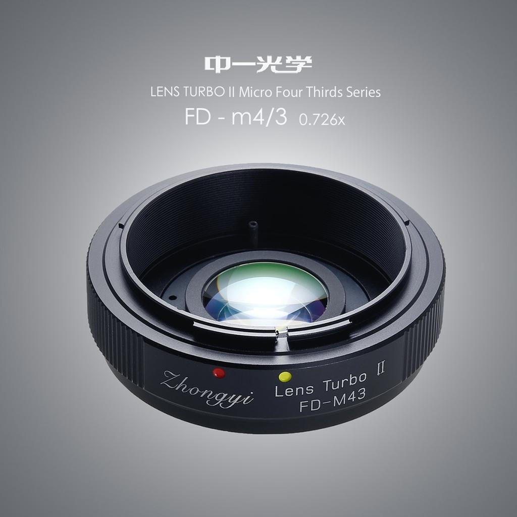 Zhong Yi Optics Focal Reducer Mount Adapter Lens Turbo II FD Mount Lens To Micro Four Thirds FD-m4/3 (Canon Mount)