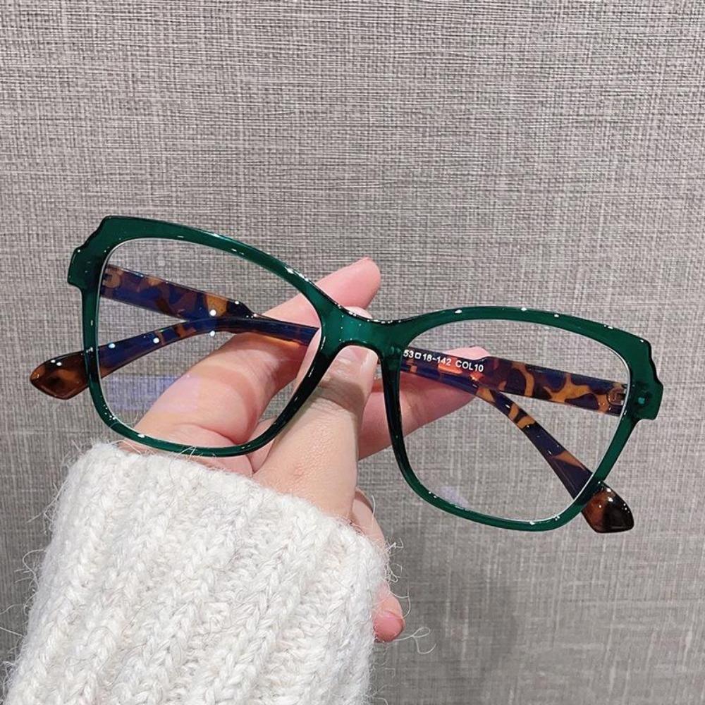 

Элегантные женские очки для компьютера класса люкс, градиентные, неправильной формы, с большой оправой, очки для чтения, очки с защитой от синего света, рецептурные очки +300