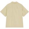Calvin Klein Early Autumn Solid Color Textured Button Short Sleeve Shirt Men shirts Light-Khaki J325603-RAE