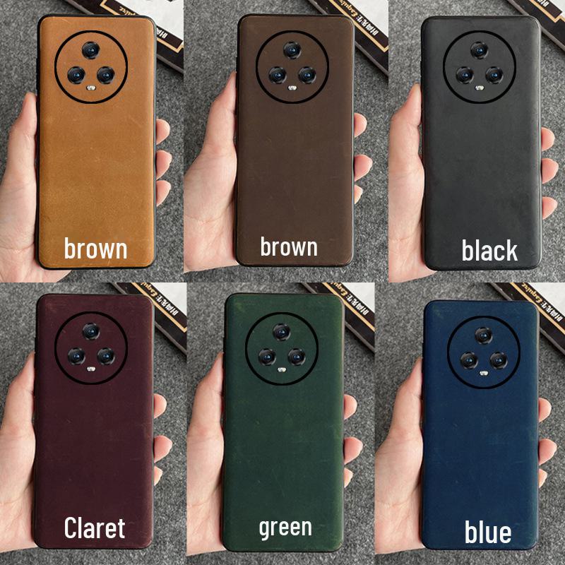 

Чехол Honor Magic 4 Ultimate Edition из натуральной кожи с полным покрытием для Magic 4 Pro Honor Magic 4 Pro чёрный