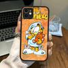 Anime G-garfields Cat Phone Case For IPhone 11 12 13 14 15 16 Pro Plus X XS MAX Matte Bumper Shockproof Cover