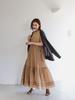 Life Store by Dress by BEAMS Tiered Sleeveless Maxi Dress BEIGE M [Beaming BEAMS] BMING Women's