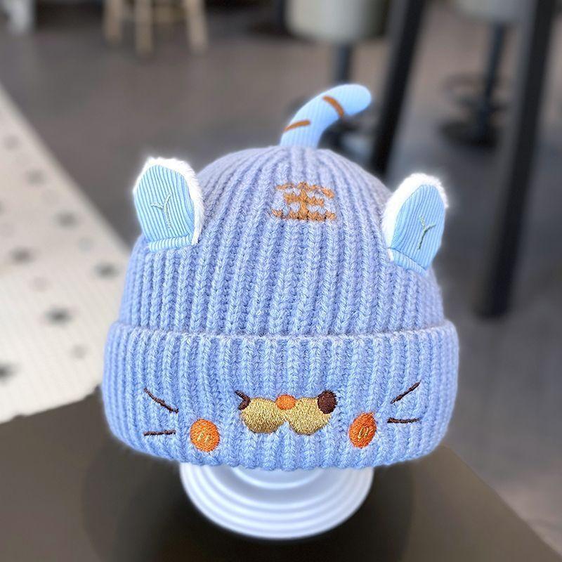 Baby Knit Hat Winter Warmth Soft Woolen Cap Baby Girls And Boys