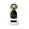 Car Decoration Solar Energy Ornament Adorable Appearance Animal Shaped Car Interior Ornament Hanging Pendant
