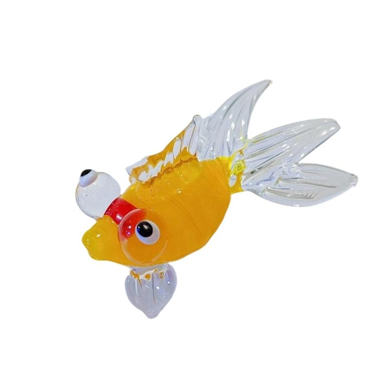 

Chinese Goldfishes Glass Sculpture With Good Fortunes Symbolism Perfect Decorative Gift For Wedding Festives Celebration