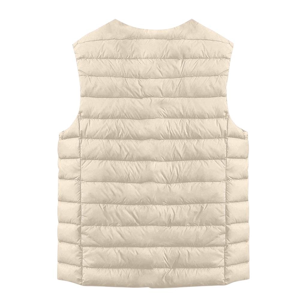 Giacca Leggera da Donna in Piuma, Colore, Gilet in Piuma con Tasche